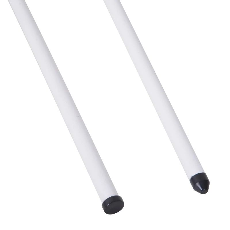 Pawhut Luxe parc enclos modulable pour chien 8 panneaux + 1 porte verrouillable plastique PP blanc