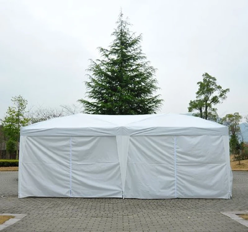 Outsunny Tente de Réception Blanche 6 x 3 x 2,55 m