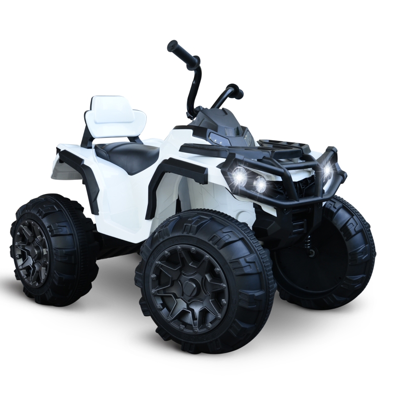 Voiture 4x4 quad buggy électrique enfant blanc