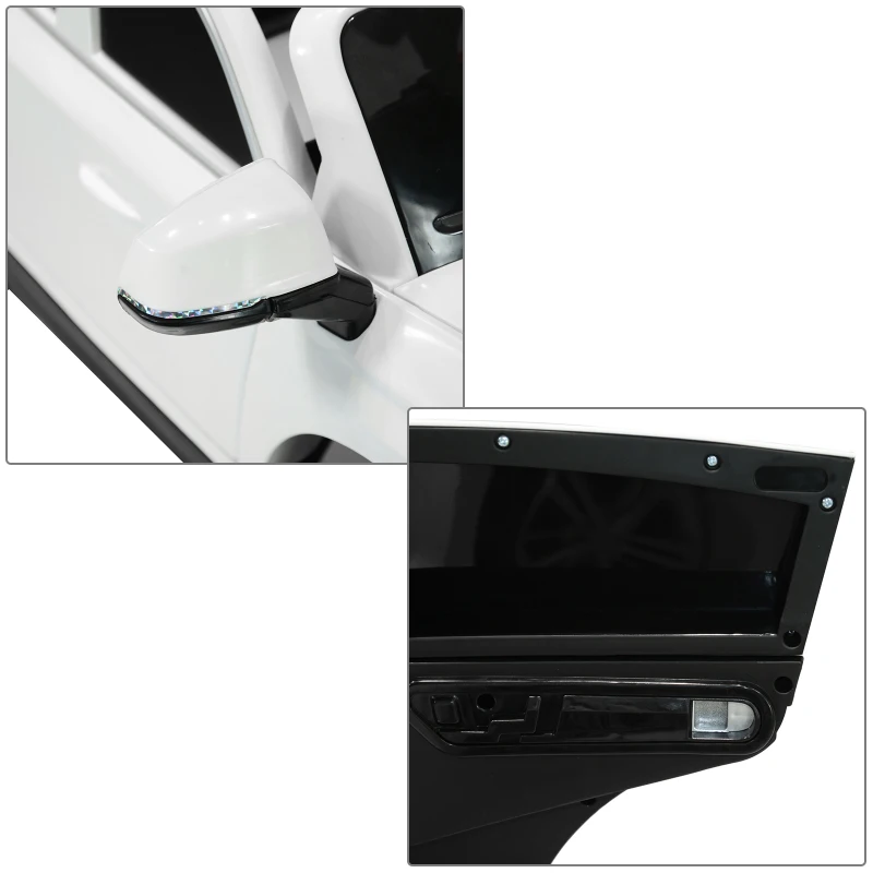 HOMCOM Véhicule électrique enfants 7 Km/h max. 116L x 75l x 56H cm télécommande effets sonores + lumineux blanc Audi Q5