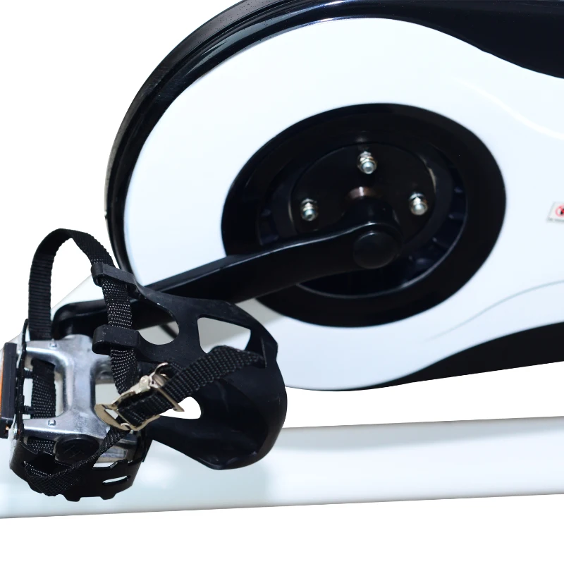 Homcom Vélo d'Appartement Ecran LCD en Métal Blanc 103 x 21,5 x 78 cm