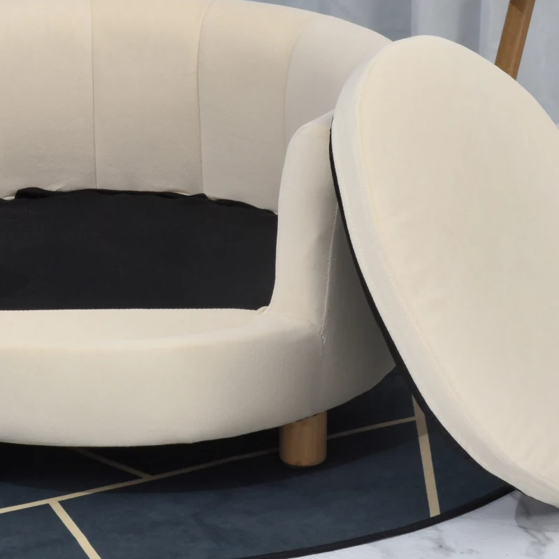 Lit canapé chien chat + coussin fourni velours