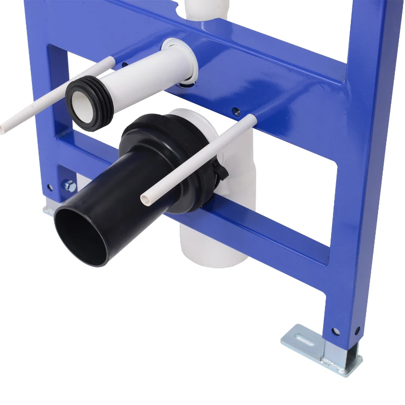 HOMCOM Structure/Bâti-Support pour WC Suspendu Mur Porteur Chasse d'Eau Ajustable Charge Max. 400Kg Multicolore