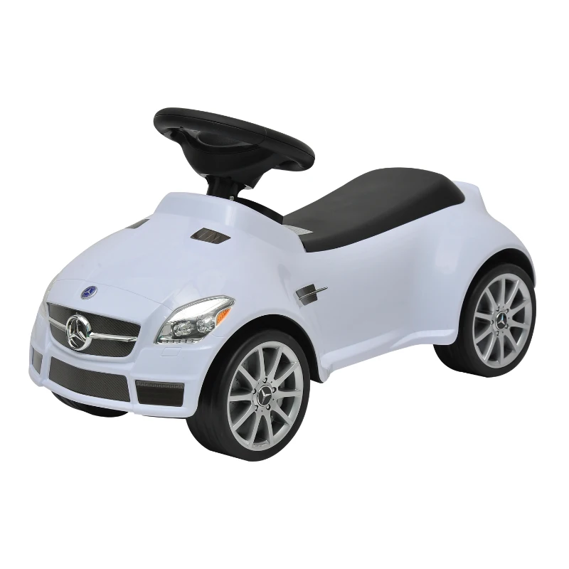 HOMCOM Voiture Véhicule Porteur pour Enfants Mercedes-Benz Blanc
