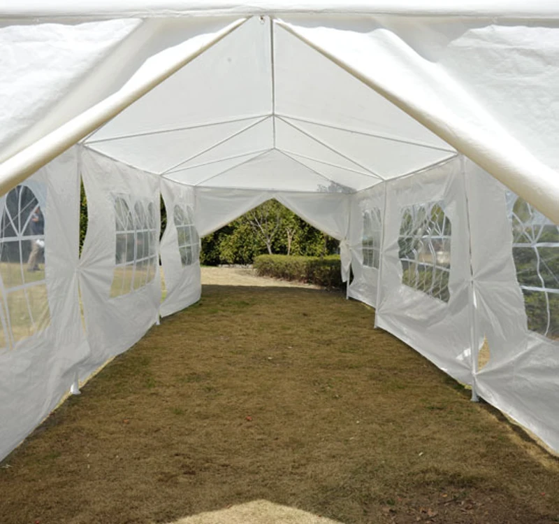 Tente de reception tonnelle pavillon chapiteau barnum party tent 3x9m blanc neuf 19