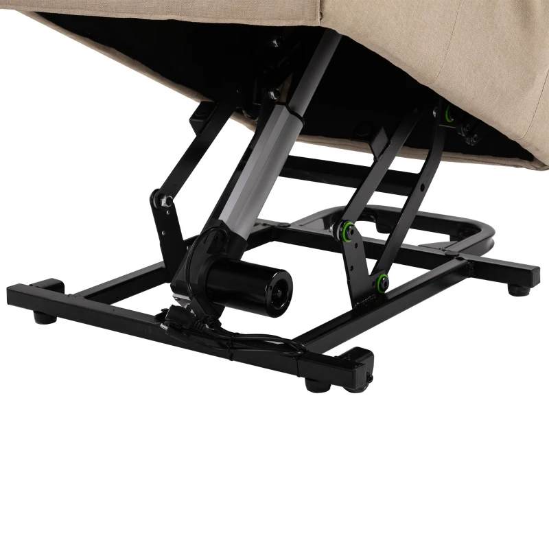 Fauteuil de relaxation électrique fauteuil releveur inclinable avec repose-pied ajustable lin