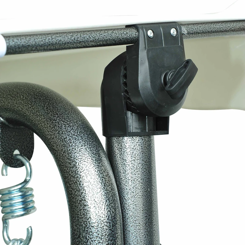 BALANCELLE BALANCOIRE ROTIN RESINE TRESSEE HAUTEUR REGLABLE 2 PLACES JARDIN TERRASSE NEUF 46