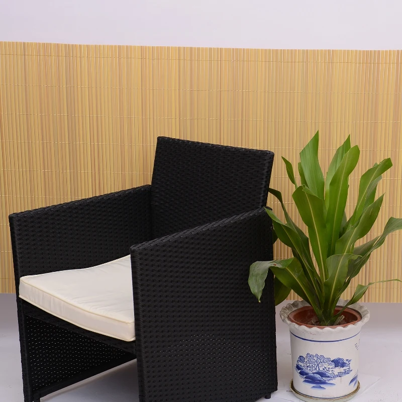 CANISSE PVC IMITATION BAMBOU HAIE ARTIFICIELLE CLOTURE BRISE VUE DOUBLE FACE 1X5M NEUF 16