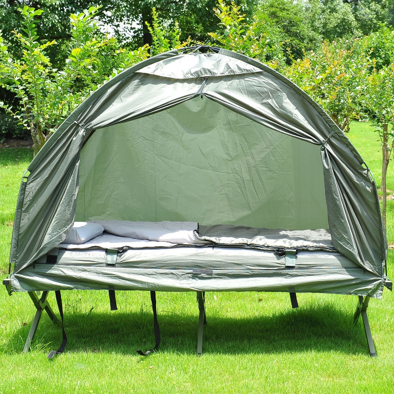 Tente Surélevée Semptec Urban Su - Avec Lit De Camp, Matelas Et Sac De Couchage