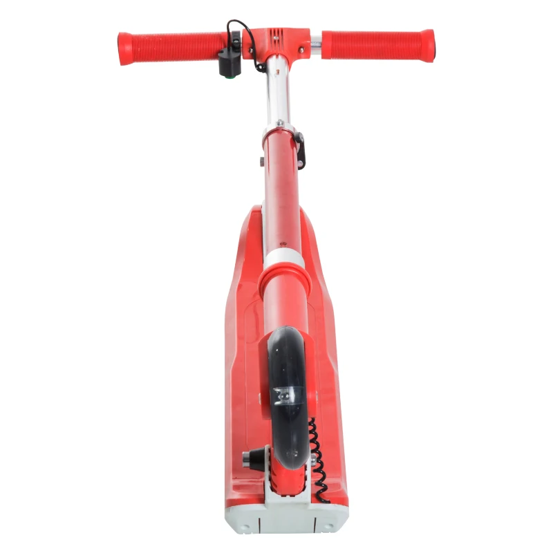 HOMCOM Trottinette électrique enfants pliable 70 W 6-8 Km/h max. hauteur guidon réglable alu rouge blanc