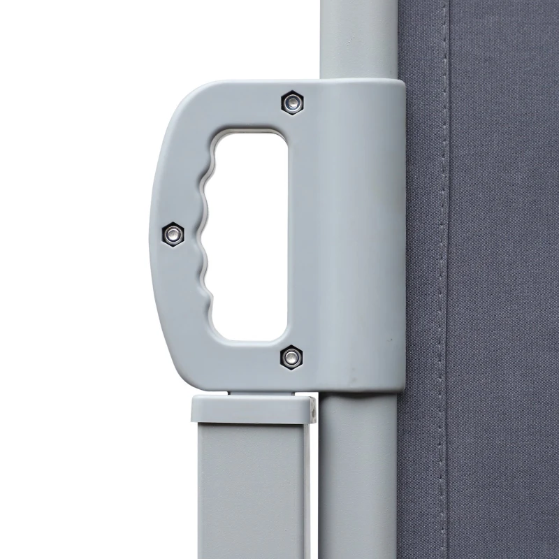 Double store latéral brise-vue rétractable alu. polyester haute densité