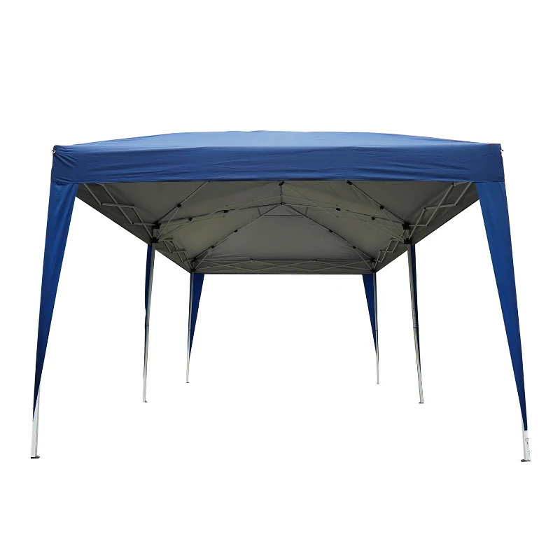 Outsunny Barnum Bleu Sans Parois 6 x 3 x 2,55 m