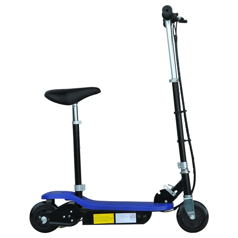 Homcom Trottinette Électrique Enfant 120 W Bleu 82 x 37 x 96 cm
