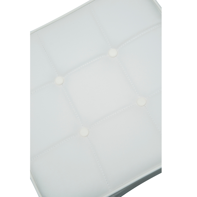 Fauteuil relaxation pivotant avec repose-pieds hauteur réglable blanc