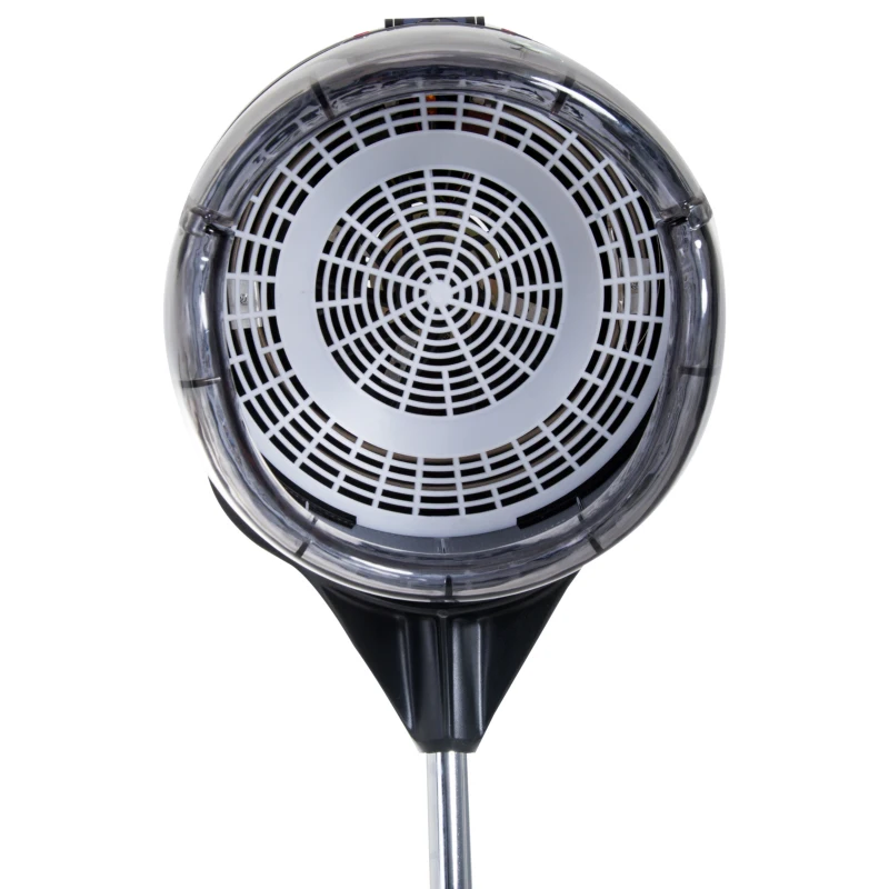 HOMCOM Sèche-cheveux professionnel sur pied casque séchoir pro. 1180 W grand confort hauteur réglable minuterie 60 min. 65L x 65l x 115-165H cm noir