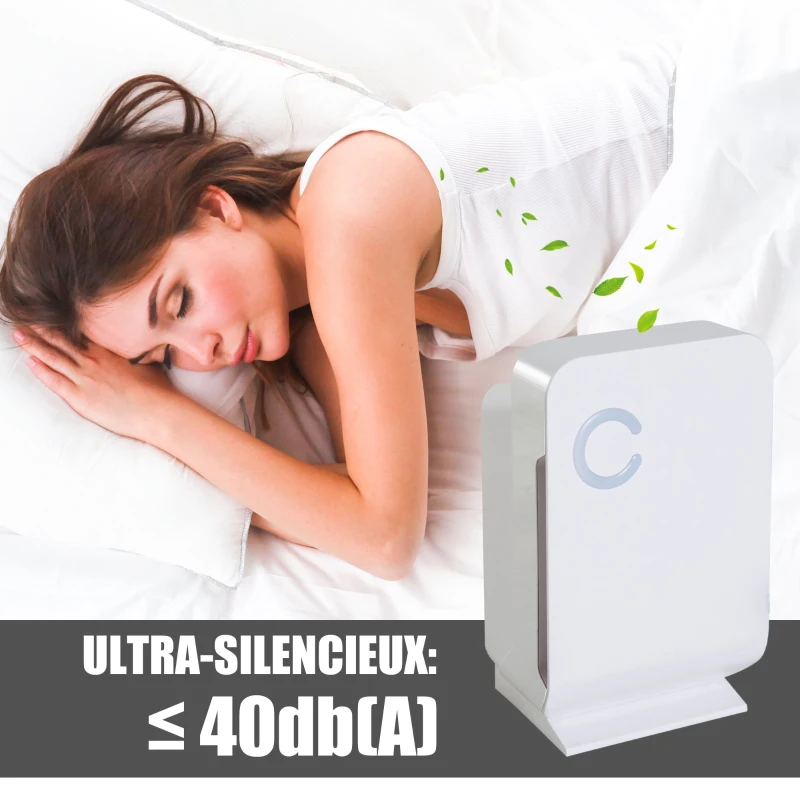 HOMCOM Déshumidificateur portable électrique 1,3 L silencieux évacuation continue 400 mL/24 H idéal pièces 20 m² blanc