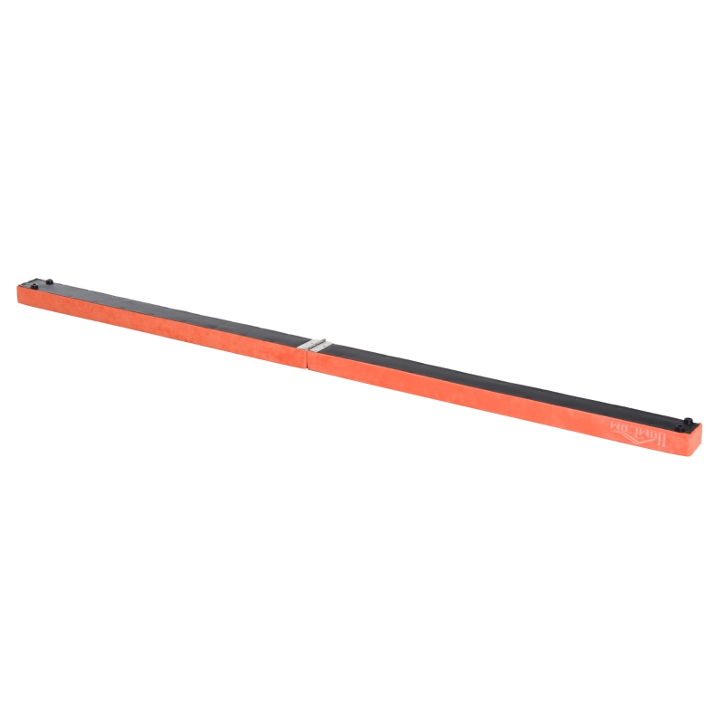 Homcom Poutre de Gymnastique Pliable en Daim Orange 210 x 10 x 6,5 cm