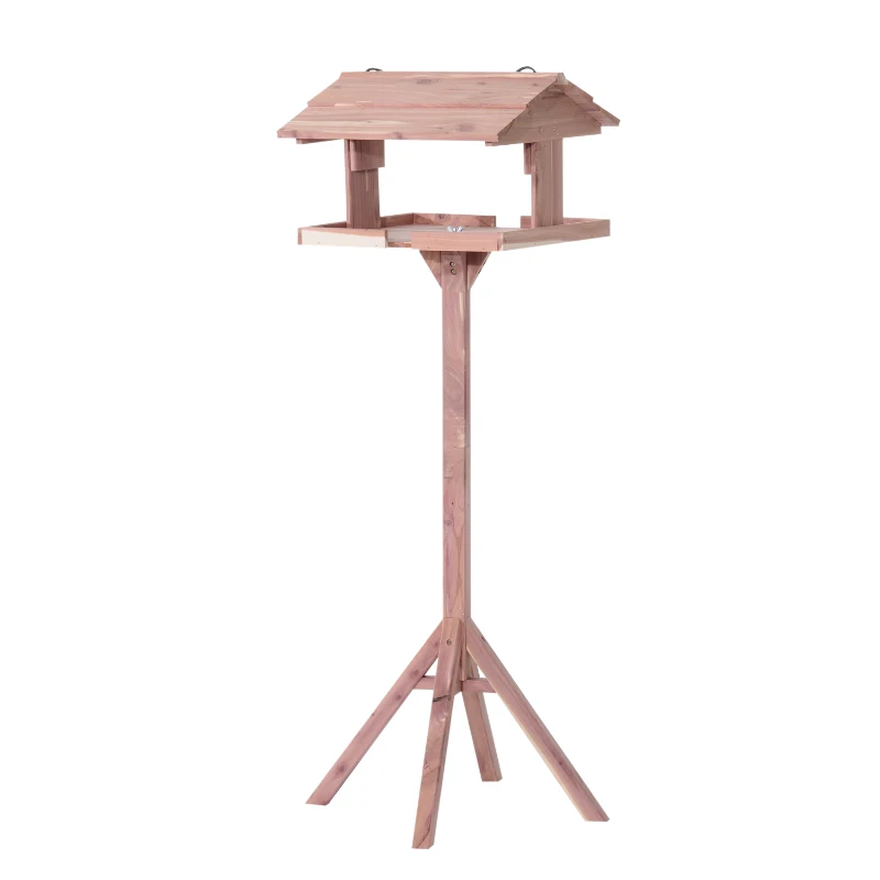 Mangeoire oiseaux sur pied 50x50x119 cm