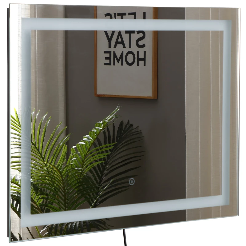 Miroir lumineux LED salle de bain 38 W interrupteur tactile 80L x 4l x 60H cm
