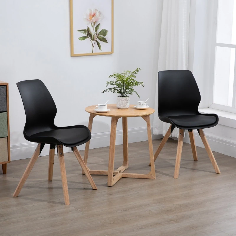 Lot de 2 chaises de salon design scandinave