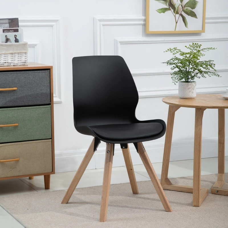 Lot de 2 chaises de salon design scandinave
