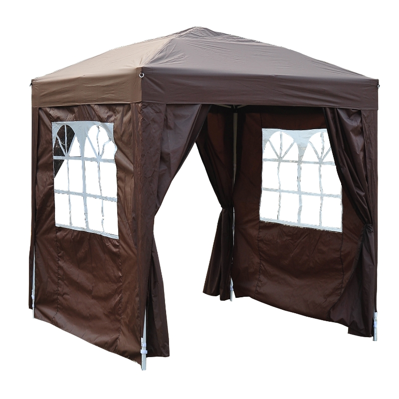 Outsunny Barnum de Réception Marron 2 x 2 x 2,55 m