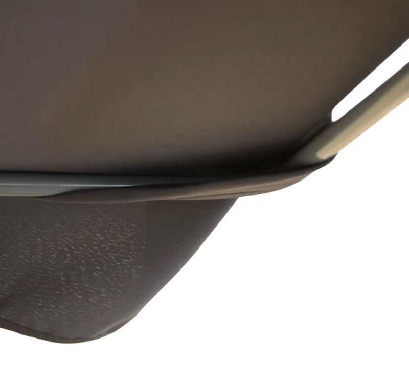 BAIN DE SOLEIL TRANSAT CHAISE LONGUE LIT DE JARDIN AVEC PARE-SOLEIL 2 PLACES GRIS NEUF 63G