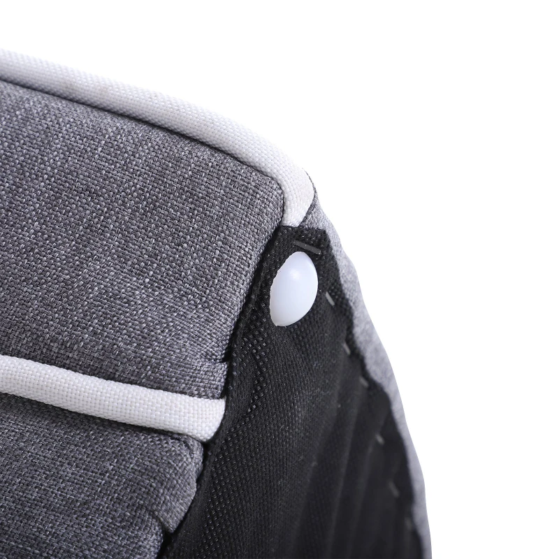 PawHut Canapé chien lit pour chien chat grand confort coussin moelleux extensible dim. 75L x 40l x 31H cm lin gris