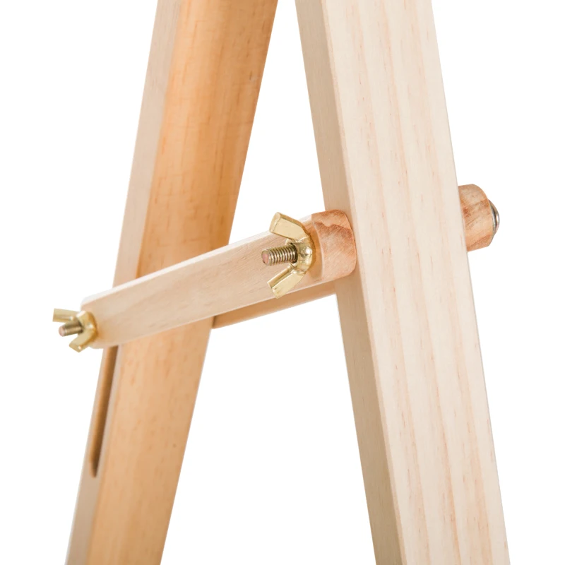 Chevalet d'artiste sur pieds dim. 51,5L x 71,5l x 134,5H cm inclinaison réglable 90° max. bois de pin