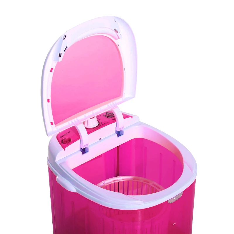 Mini machine à laver 170 W rose blanc