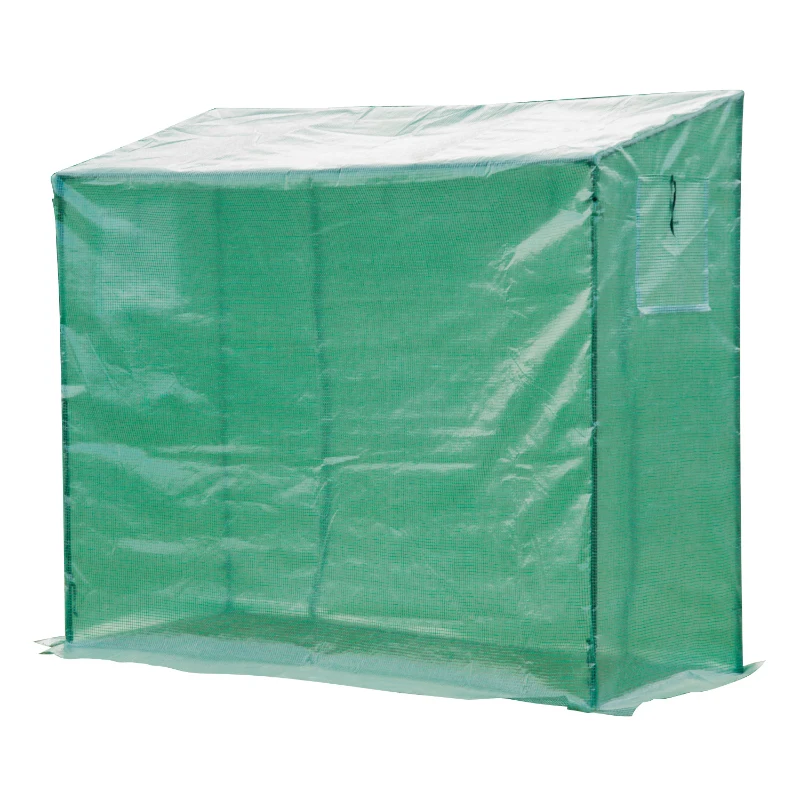 Outsunny Serre de Jardin en Métal Vert 198 x 77 x 168 cm