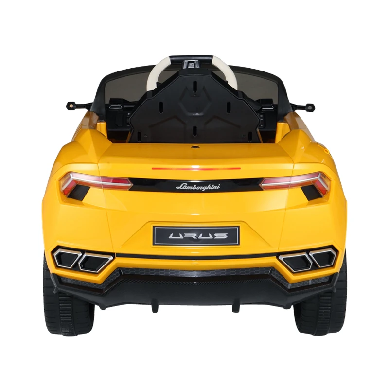 HOMCOM Lamborghini Urus Concept Voiture Électrique pour Enfant 3-8 Ans 3-4KM/H 2.4G 6V Télécommande Klaxon Phare Jaune