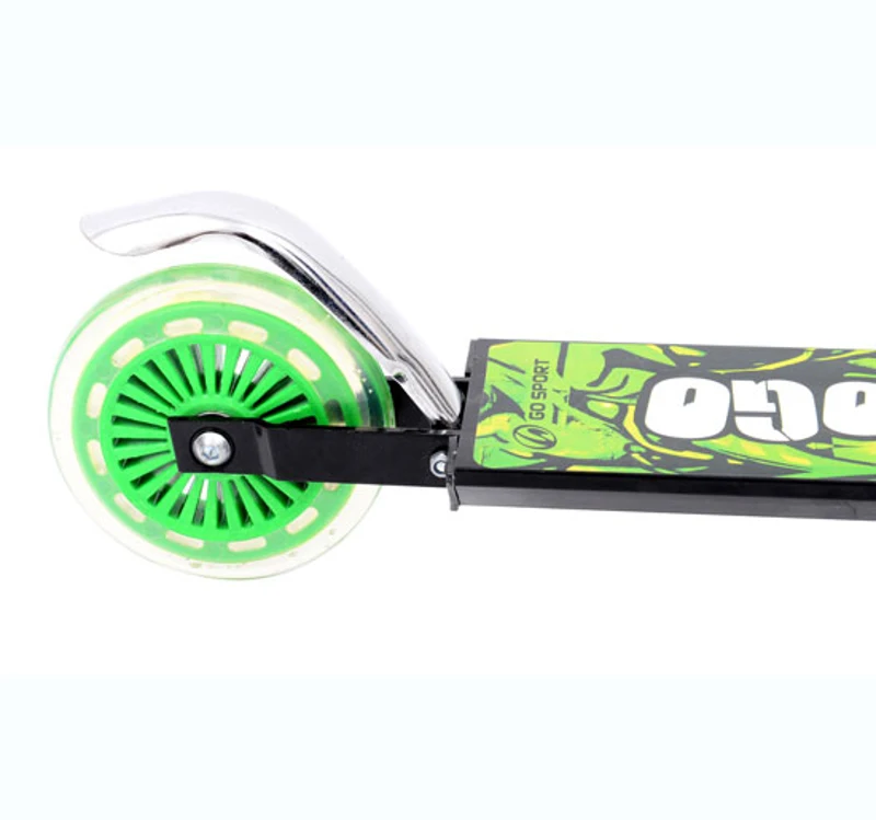 TRAINEAU LUGE TROTTINETTE PATINETTE DE NEIGE PLIABLE ALUMINIUM POUR ENFANTS 3-10 ANS NEUF 06