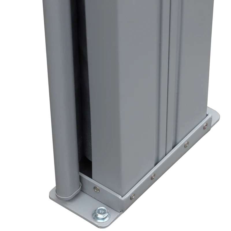 Double store latéral brise-vue rétractable alu. polyester haute densité