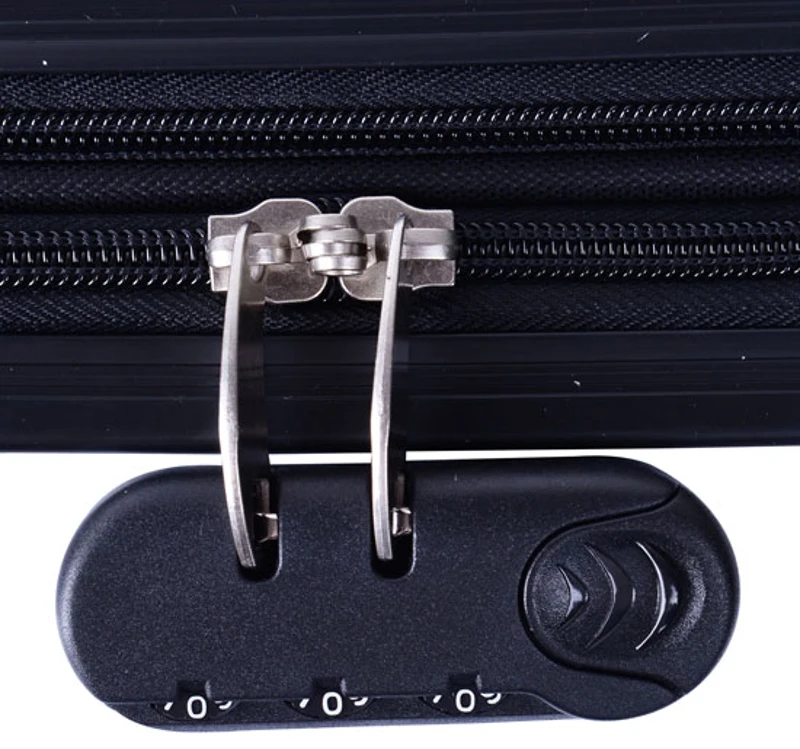 VALISE RIGIDE DE VOYAGE TROLLEY BAGAGE A ROULETTES ABS BLANC 60 LITRES NEUF 11