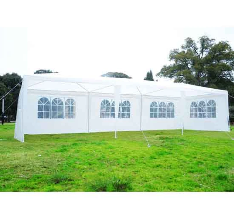 Tente de reception pavillon chapiteau barnum tonnelle 3x9m cotes demontables neuf 88w