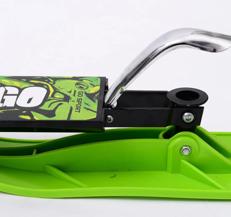 TRAINEAU LUGE TROTTINETTE PATINETTE DE NEIGE PLIABLE ALUMINIUM POUR ENFANTS 3-10 ANS NEUF 06