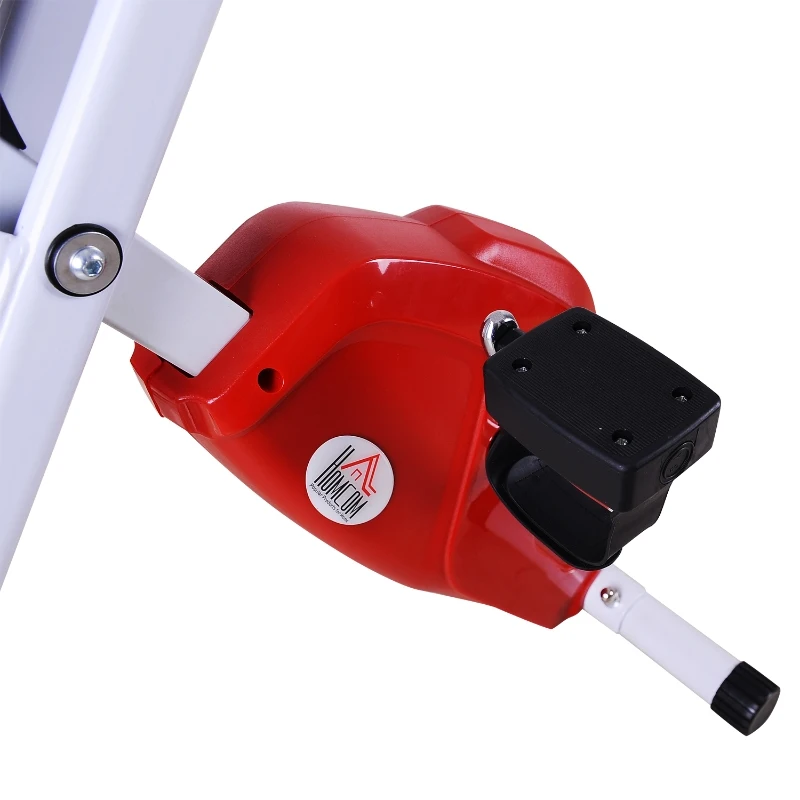 Homcom Vélo D'Appartement Cardio en Métal Rouge 83 x 43 x 110 cm