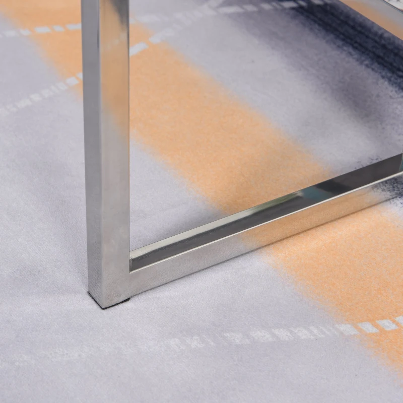 HOMCOM Table Basse Table de Salon avec 1 Étagère Supplémentaire 102 x 50,5 x 45 cm Blanc