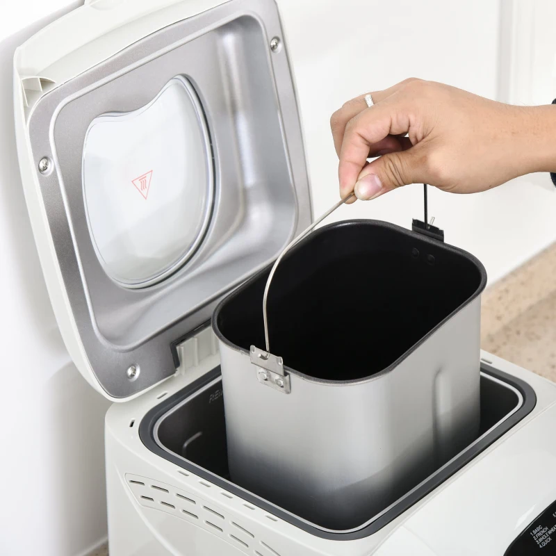 Machine à pain 12 programmes + nombreuses fonctions blanc noir