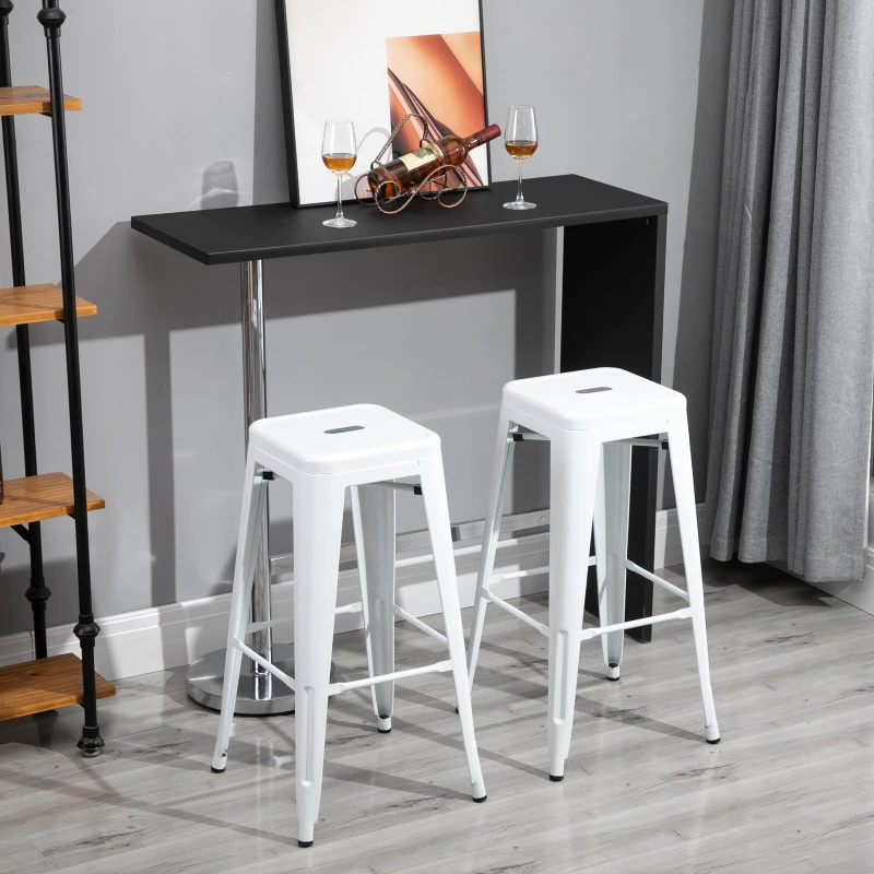 Lot de 4 tabourets de bar industriel