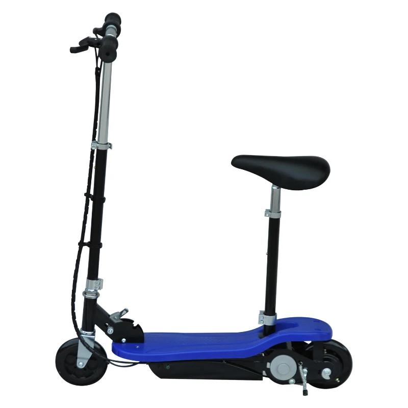 Homcom Trottinette Électrique Enfant 120 W Bleu 82 x 37 x 96 cm
