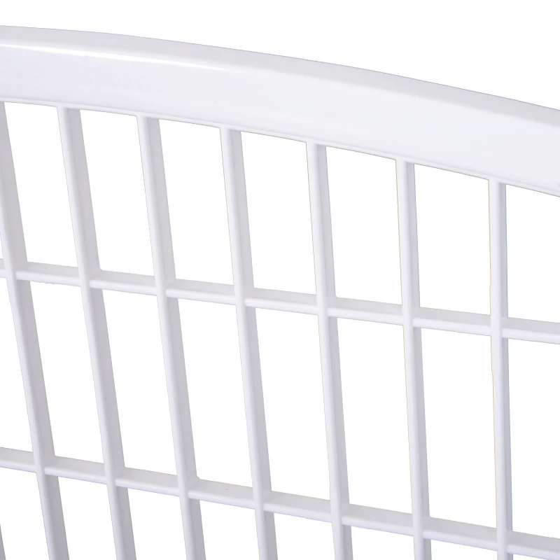 Pawhut Luxe parc enclos modulable pour chien 8 panneaux + 1 porte verrouillable plastique PP blanc