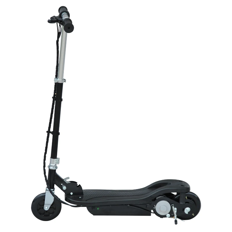 HOMCOM Trottinette électrique 120 W pliable pour enfants à partir de 7 ans 12 Km/h max. coloris noir