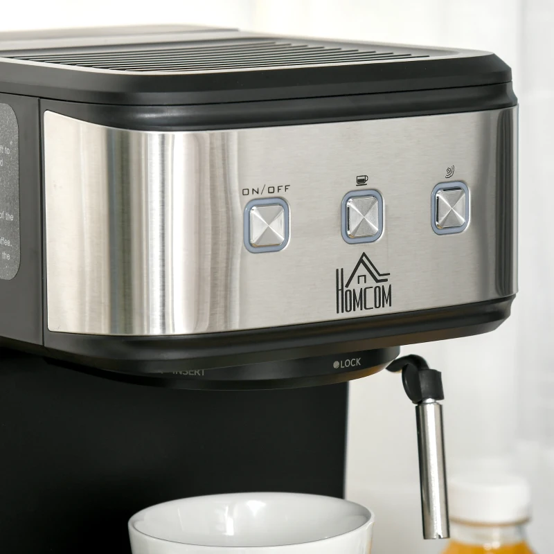 HOMCOM espressomachine 35,5 cm x 21 cm x 29 cm