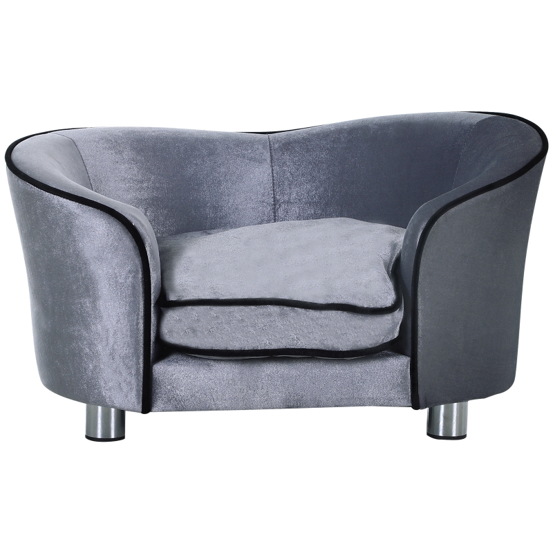 PawHut Panier pour Chien ou Chat Gris Clair 69 x 49 x x38 cm