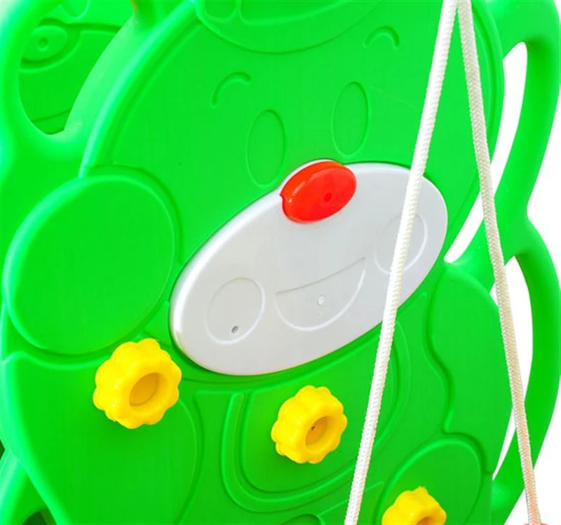 HOMCOM Kids Garden Playground W/ Swing, Slide and Basketball Hoop-Red/Green