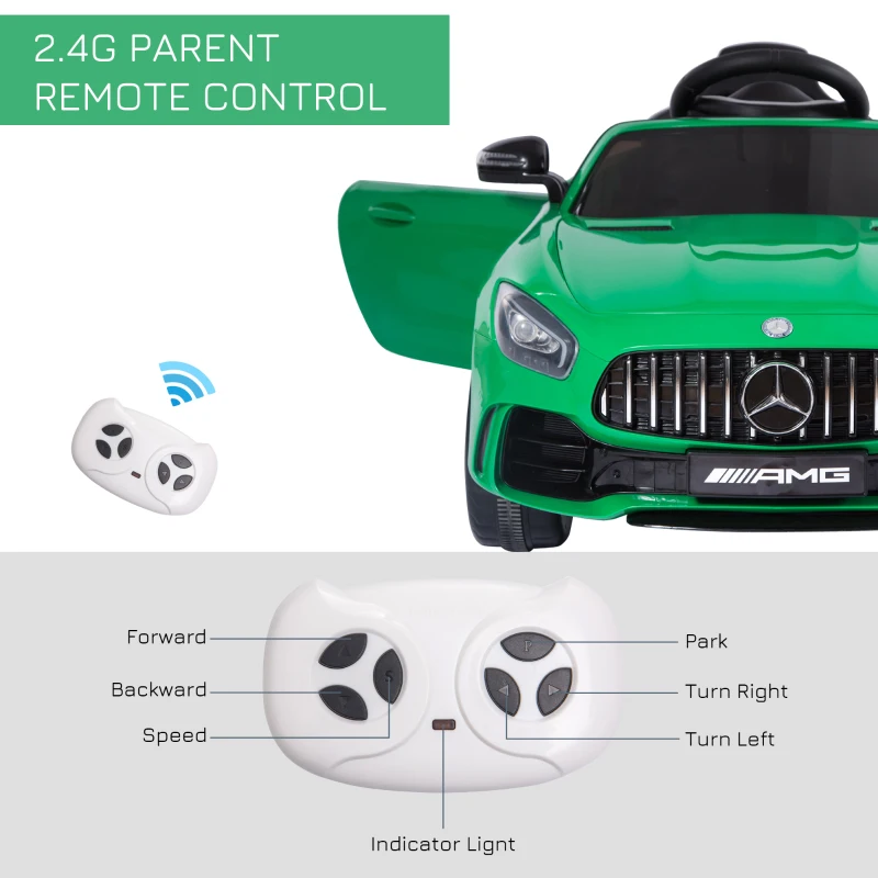 HOMCOM Benz GTR 12V Kids Electric Ride On Car Toy w/ Remote Control MP3
