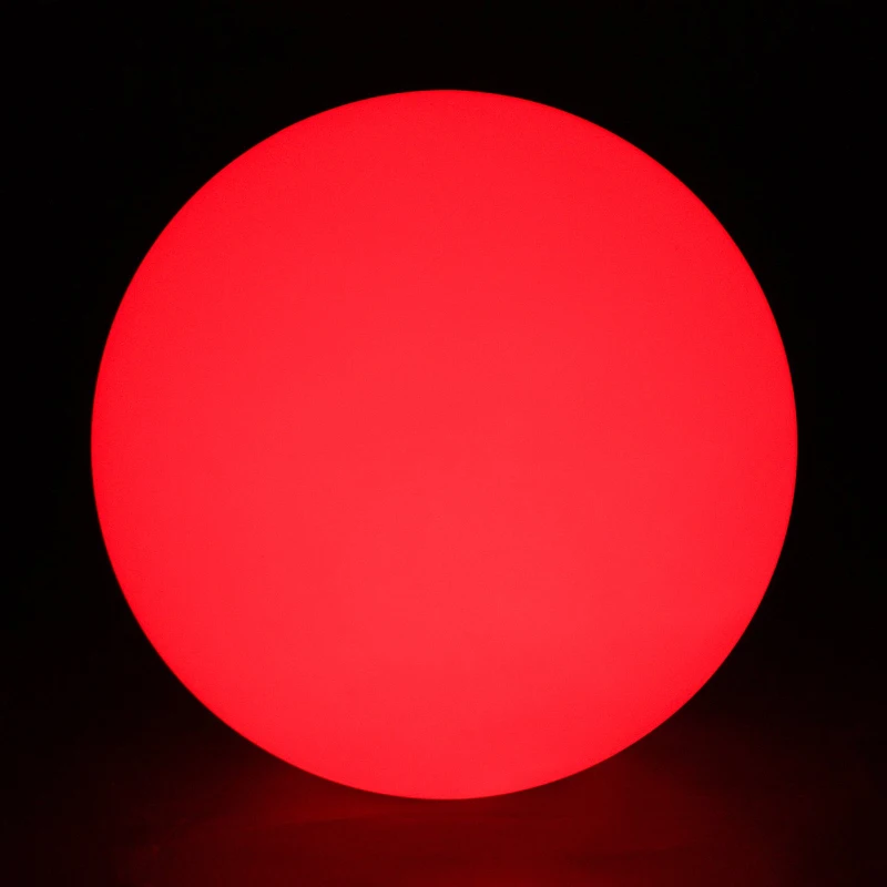 HOMCOM 16 RGB LED Ball Light, Colour Changing Mood Lamp (Globe Shape) with Rechargeable Battery, Remote Control - φ40 cm