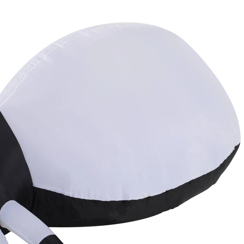 HOMCOM Inflatable Halloween Spider Outdoor Decoration w/ LED Lights 200cm